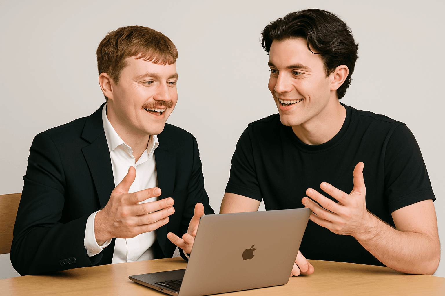 Lachlan and James the founders of the company